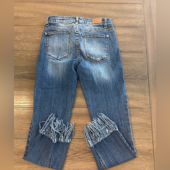Judy Blue Cropped Fit Blue Jeans‎ Size 3/26 Gently Worn - Picture 3 of 6